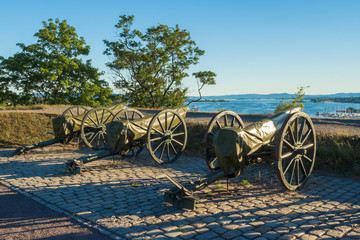 Obraz premium Medieval castle Akershus Fortress in Oslo, Norway
