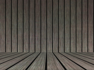 Wood texture background pattern. Dark hardwood planks surface of wooden board floor wall fence. Abstract timber decorative illustration.