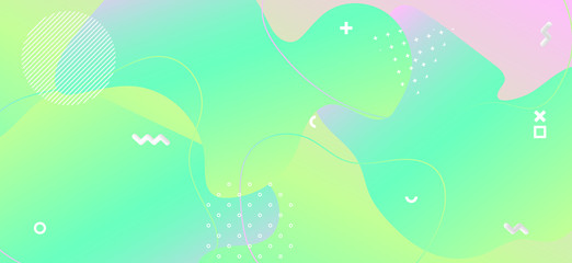 Abstract Pastel Background. Geometric Fluid 