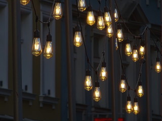 Fototapeta premium candles of a street