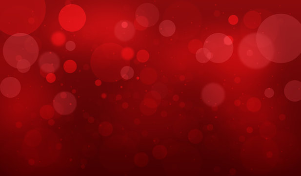red glitter Abstract texture Christmas background with light bokeh on red background