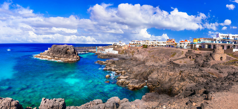 El Cotillo - scenic village in northern coast of Fuerteventura, Canary islands