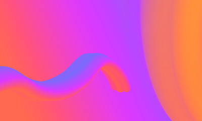 Modern colorful vibrant rainbow abstract 3D flow curve shapes. Liquid wave gradient background.	