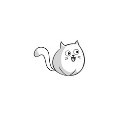 Cat Pet Icon Logo. Petshop Logo.