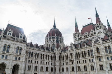 Fototapeta premium The famous Hungarian Parliament Building in Budapest.