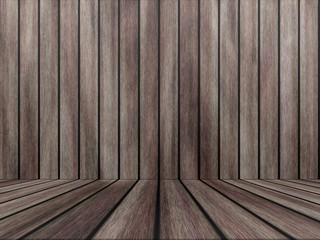 Wood texture background pattern. Dark hardwood planks surface of wooden board floor wall fence. Abstract timber decorative illustration.