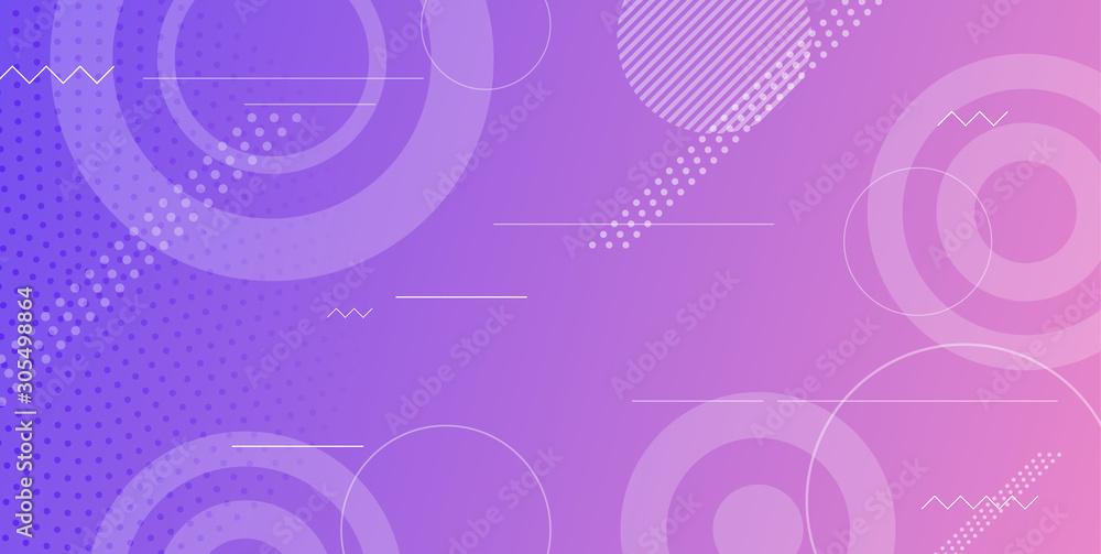 Poster gradient vector geometric shapes background. minimal geometric background with trendy gradient. colo