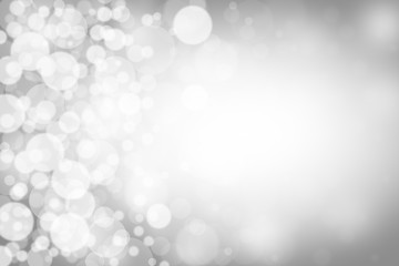 gray Abstract texture Christmas background with light bokeh on grey background