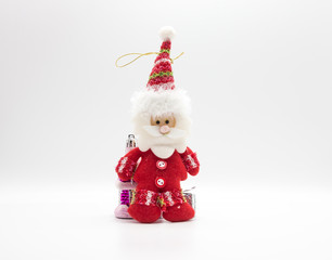 Christmas toy Santa Claus on a white background