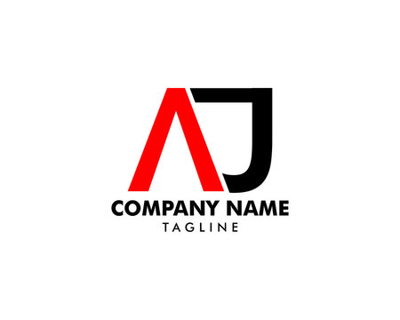 Initial Letter AJ Logo Template Design