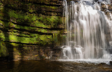 Scaleber Force Waterfall, North Yorkshire Dales UK during Autumn