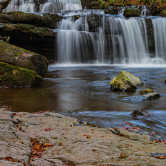 Scaleber Force Waterfall, North Yorkshire Dales UK during Autumn