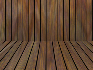 Wood texture background pattern. Dark hardwood planks surface of wooden board floor wall fence. Abstract timber decorative illustration.
