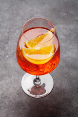 Aperol spritz cocktail glass