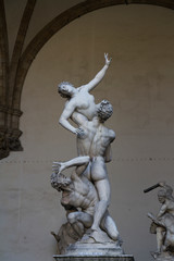 The Rape of the Sabine Women by Giambologna.