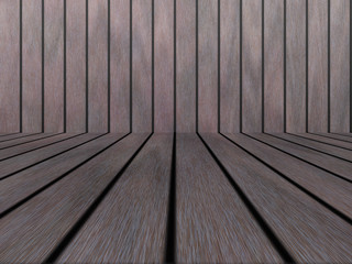 Fototapeta premium Wood texture background pattern. Dark hardwood planks surface of wooden board floor wall fence. Abstract timber decorative illustration.