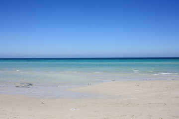 Fototapeta na wymiar Beautiful sea landscape. Tunisia. The Island Of Djerba