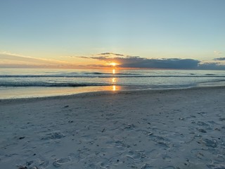 Glimpse of Sunset on Gulf of Mexico