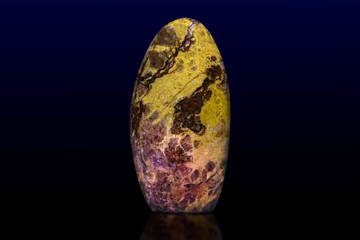 Polished Madagascar green opal .  Macro shot
