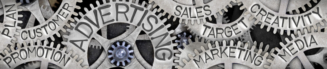 Metal Wheels with Advertising Concept