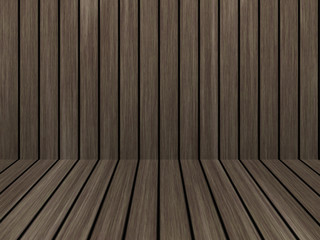 Wood texture background pattern. Dark hardwood planks surface of wooden board floor wall fence. Abstract timber decorative illustration.