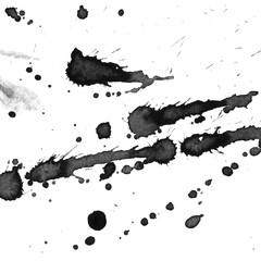 Ink stains. Ink with water. Watercolor stains.