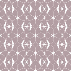 Seamless abstract floral pattern in oriental style. Geometric flower ornament. - 305516202
