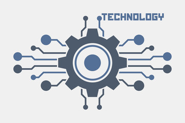 Technology logo background. Tech concept.