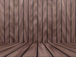 Wood texture background pattern. Dark hardwood planks surface of wooden board floor wall fence. Abstract timber decorative illustration.