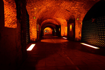 Very old winecellar in France Champagne, Reims, Epernay