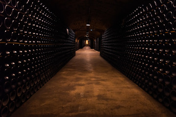 Very old winecellar in France Champagne, Reims, Epernay