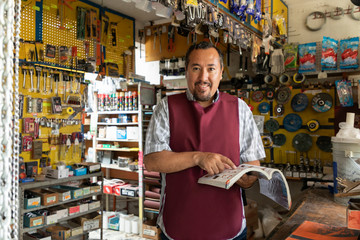 Portrait of mature latin entrepreneur man