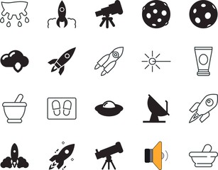 space vector icon set such as: flying, cosmetic, fabric, storage, shape, milk, polygonal, broadcasting, saucer, wireless, security, hand, udder, protection, spot, high, doodle, radio, moisturizer