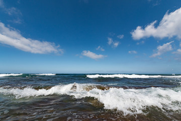 the coastline in Crete Greece. Day Foto.
