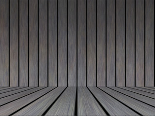 Wood texture background pattern. Dark hardwood planks surface of wooden board floor wall fence. Abstract timber decorative illustration.