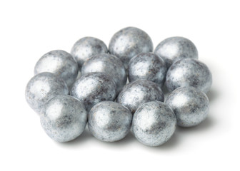 Silver chocolate balls