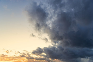 blue sky with clouds