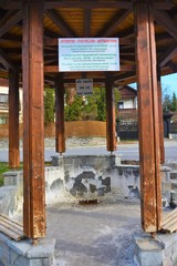 the spring with salt water from Sovata resort - Romania
