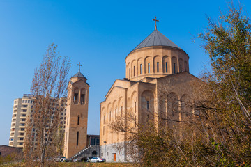Surb Khach (Holy Cross) Church in Yerevan, architect Artak Ghulyan