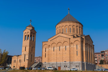 Surb Khach (Holy Cross) Church in Yerevan, architect Artak Ghulyan