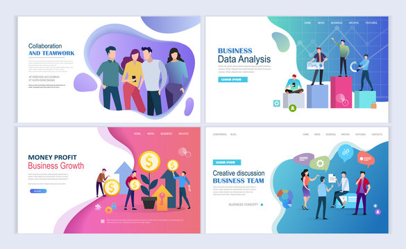 Business growth landing pages template