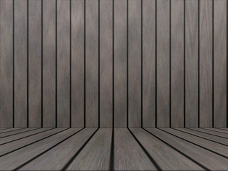 Wood texture background pattern. Dark hardwood planks surface of wooden board floor wall fence. Abstract timber decorative illustration.