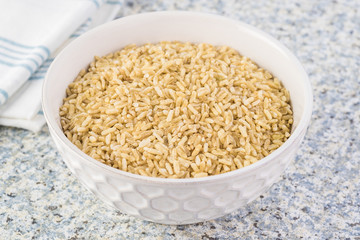 Organic brown rice.
