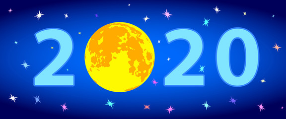 Fototapeta premium Full moon 2020