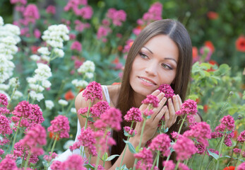 Fototapeta premium Portrait of a beautiful brunette