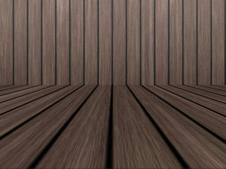 Wood texture background pattern. Dark hardwood planks surface of wooden board floor wall fence. Abstract timber decorative illustration.