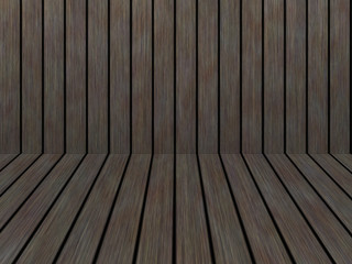 Wood texture background pattern. Dark hardwood planks surface of wooden board floor wall fence. Abstract timber decorative illustration.