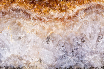 Citrine mineral close up. Gemstone background