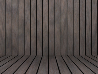 Wood texture background pattern. Dark hardwood planks surface of wooden board floor wall fence. Abstract timber decorative illustration.