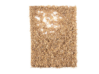 Ground coriander isolated on white background with copy space for text or images. Spices and herbs....